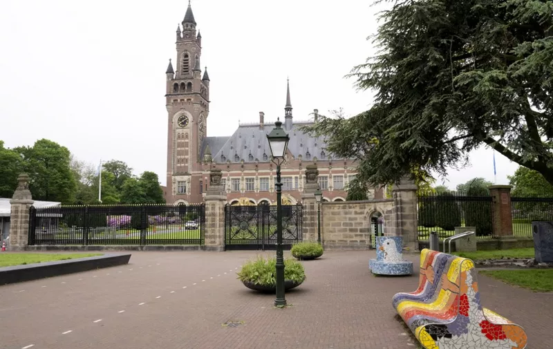 This photograph shows the Peace Palace, the seat of the International Court of Justice (ICJ, in The Hague on May 17, 2024. (Photo by Nick Gammon / AFP)
