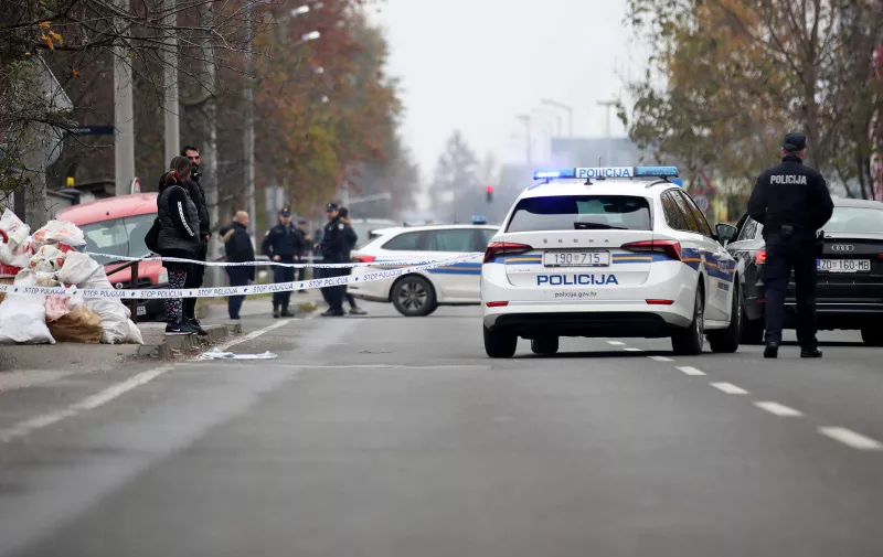 07.12.2022., Zagreb - Policija je blokirala Donje Svetice te ogradila prometnicu policijskim trakama Photo: Slavko Midzor/PIXSELL