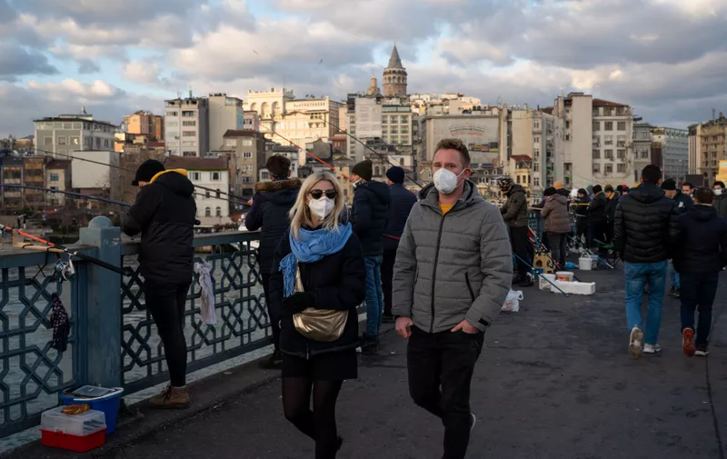 People walk in Istanbul, Turkey, on January 16, 2022 amid the COVID-19 pandemic
Daily Life In Istanbul, Turkey - 16 Jan 2022,Image: 653492579, License: Rights-managed, Restrictions: , Model Release: no, Credit line: Profimedia