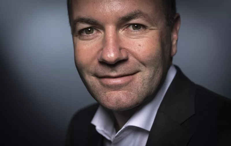 German politician, Manfred Weber, top candidate of the European People's Party (EPP) for 2019 European elections, poses during a photo session on January 8, 2019 in Paris. (Photo by Lionel BONAVENTURE / AFP)