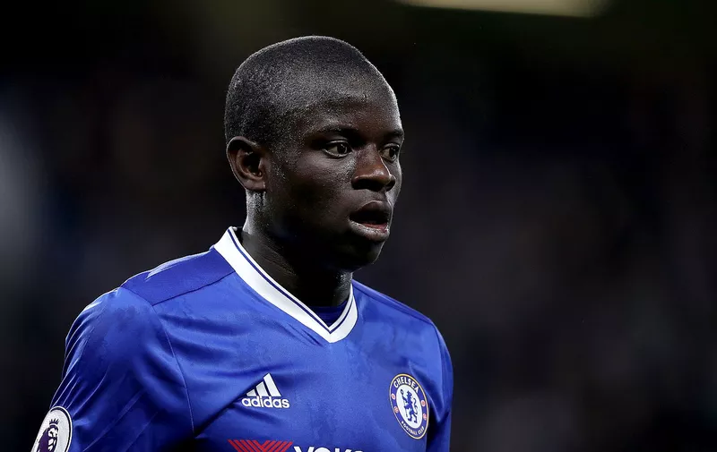 Chelsea&#8217;s N&#8217;Golo Kante, Image: 330260238, License: Rights-managed, Restrictions: EDITORIAL USE ONLY No use with unauthorised audio, video, data, fixture lists, club/league logos or &#8220;live&#8221; services. Online in-match use limited to 75 images, no video emulation. No use in betting, games or single club/league/player publications., Model Release: no, Credit line: Profimedia, Press Association