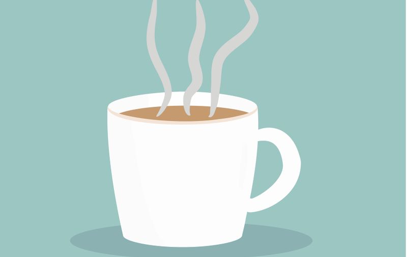 hot Coffee or tea cup vector illustration