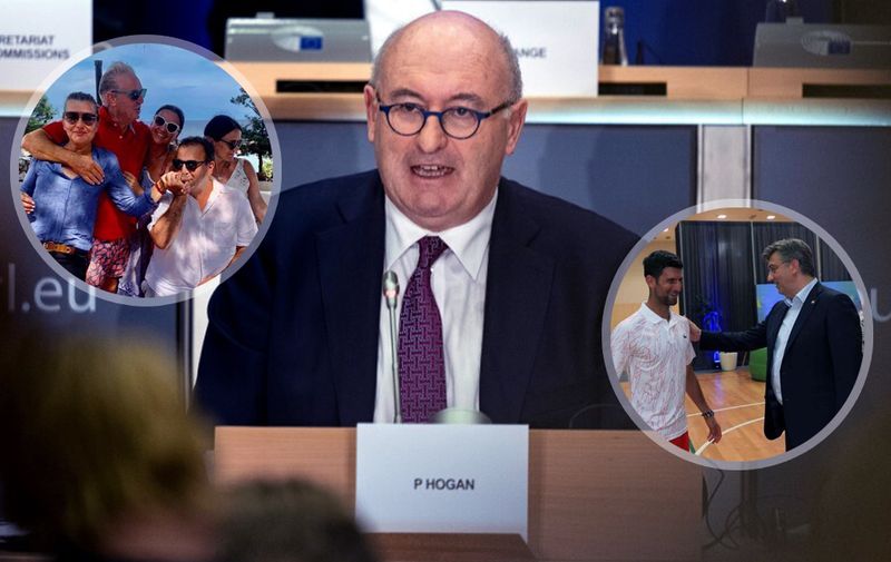 EU commissioner for Trade Phil Hogan answers questions during his hearing at the European Parliament in Brussels on September 30, 2019. - Three commissioners-designate have to go through European Parliament confirmation hearings on September 30. (Photo by Kenzo TRIBOUILLARD / AFP)