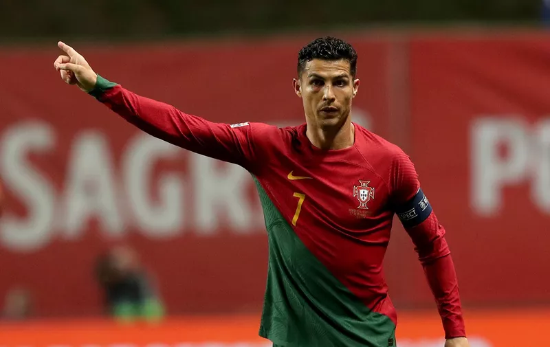 September 27, 2022, Braga, Portugal: Cristiano Ronaldo of Portugal in action during the UEFA Nations League Group A2 football match between Portugal and Spain, at the Municipal Stadium in Braga, Portugal, on September 27, 2022. Braga Portugal - ZUMAf123 20220927_zap_f123_028 Copyright: xPedroxFiuzax