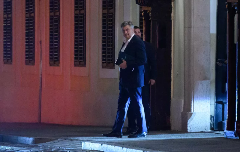 29.04.2024., Zagreb - Andrej Plenkovic odlazi iz Banskih dvora nakon sastanka s Domovinskim pokretom. Photo: Davor Puklavec/PIXSELL