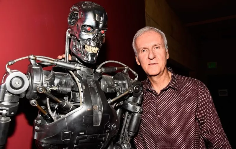 HOLLYWOOD, CA - OCTOBER 15: Director James Cameron attends the American Cinematheque 30th Anniversary Screening Of "The Terminator" Q+A at the Egyptian Theatre on October 15, 2014 in Hollywood, California.   Frazer Harrison/Getty Images/AFP