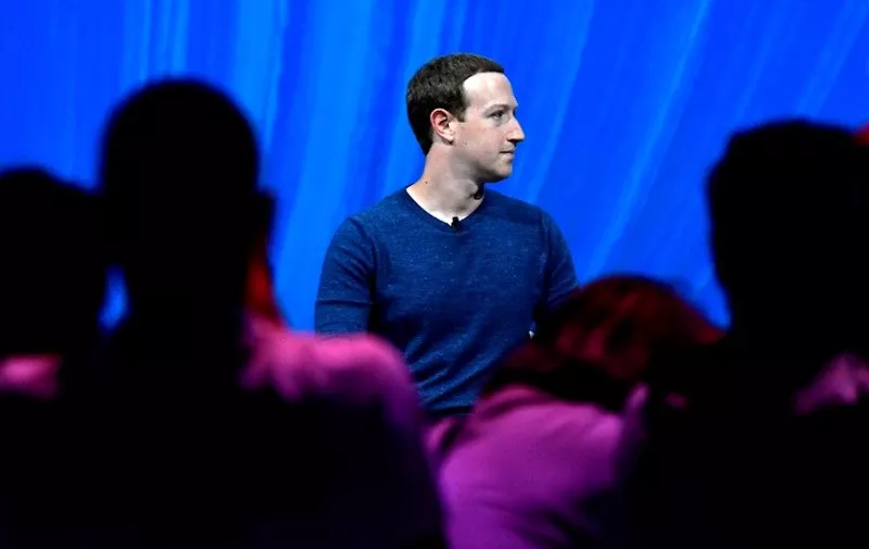 Facebook's CEO Mark Zuckerberg looks on before to deliver his speech during the VivaTech (Viva Technology) trade fair in Paris, on May 24, 2018.  / AFP PHOTO / GERARD JULIEN