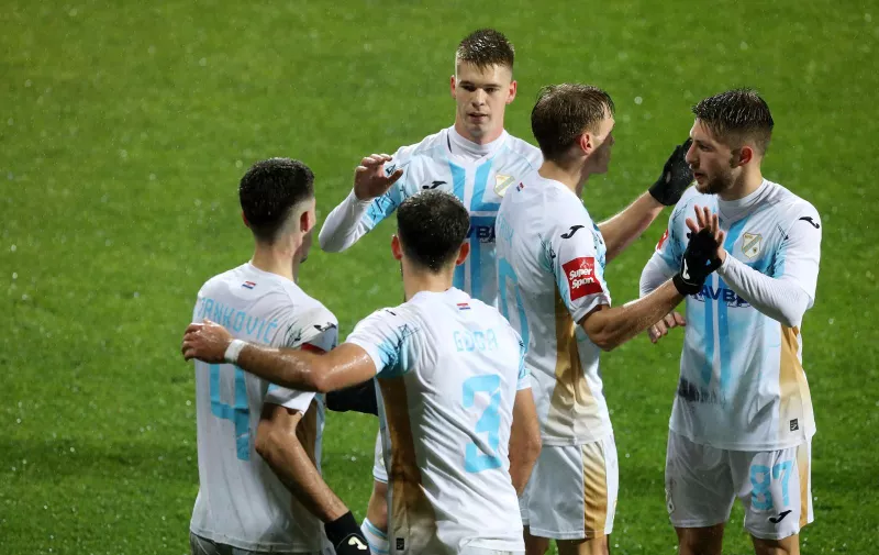 22.12.2024., Rijeka - Stadion Rujevica, SuperSport HNL 24/25, 18. kolo, HNK Rijeka - NK Slaven Belupo. Slavlje Rijecana na kraju utakmice. Photo: Goran Kovacic/PIXSELL