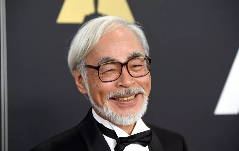 HOLLYWOOD, CA - NOVEMBER 08: Honoree Hayao Miyazaki attends the Academy Of Motion Picture Arts And Sciences' 2014 Governors Awards at The Ray Dolby Ballroom at Hollywood &amp; Highland Center on November 8, 2014 in Hollywood, California.   Frazer Harrison/Getty Images/AFP