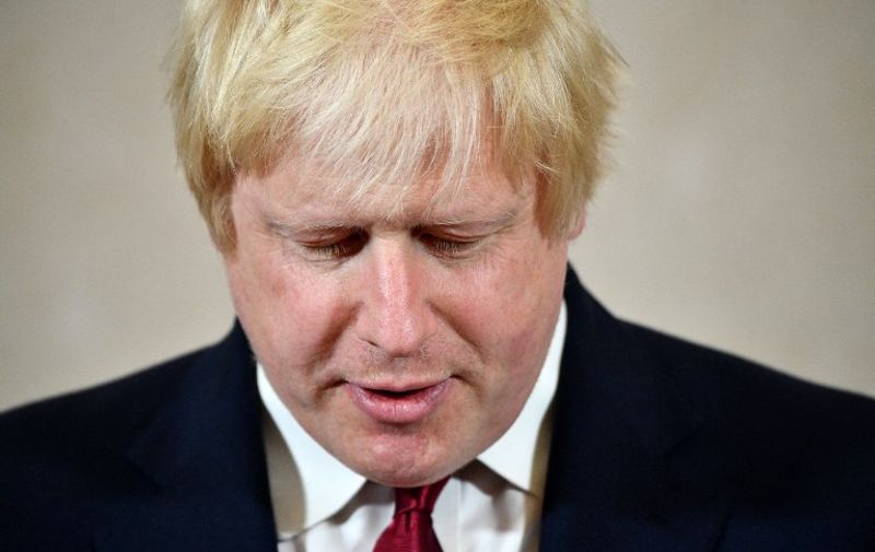 Brexit campaigner and former London mayor Boris Johnson addresses a press conference in central London on June 30, 2016. 
Brexit campaigner Boris Johnson said Thursday that he will not stand to succeed Prime Minsiter David Cameron.  / AFP PHOTO / LEON NEAL