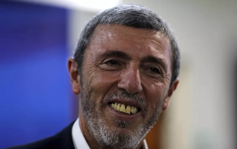 (FILES) In this file photo taken on June 24, 2019, Israeli Education Minister Rafi Peretz attends a weekly cabinet meeting in Jerusalem. - Peretz has spoken of his belief in therapy to convert gays to heterosexuality and claimed he has engaged in the practice, leading to calls for him to be sacked.
The comments late on July 13 in a television interview were only the latest controversial views voiced by the recently installed minister who heads a far-right party popular with Israeli settlers. (Photo by MENAHEM KAHANA / POOL / AFP)