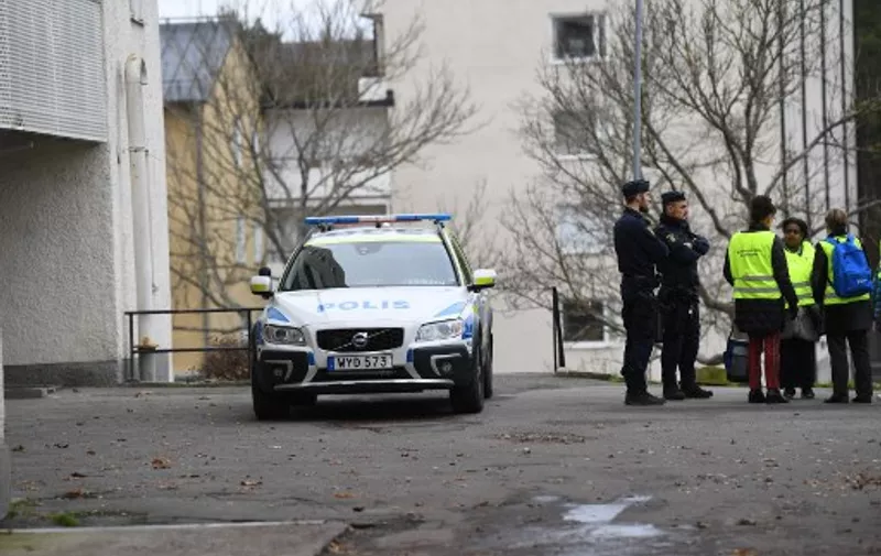 A police vehicle is parked outside an apartment block in north-western Stockholm after two children was found seriously injured next to it, on November 14, 2021 - Two children were found seriously injured by an apartment block in the Haesselby suburb shortly before 10pm on Sunday, one of the children later died and a murder investigation is under way the police said (Photo by Fredrik SANDBERG / AFP) / The erroneous mention[s] appearing in the metadata of this photo by Jonas EKSTROMER has been modified in AFP systems in the following manner: [A police vehicle is parked outside an apartment block in north-western Stockholm after two children was found seriously injured next to it, on November 14, 2021
Two children were found seriously injured by an apartment block in the Haesselby suburb shortly before 10pm on Sunday, one of the children later died and a murder investigation is under way the police said] instead of [A boy receives his first shot of the corona vaccine in Vienna, Austria on November 15, 2021.
Authorities began vaccinating children between five and 11 against coronavirus in the capital on Monday among soaring rates that saw a country wide lockdown for some two million people who have not been fully vaccinated against Covid-19]. Please immediately remove the erroneous mention[s] from all your online services and delete it (them) from your servers. If you have been authorized by AFP to distribute it (them) to third parties, please ensure that the same actions are carried out by them. Failure to promptly comply with these instructions will entail liability on your part for any continued or post notification usage. Therefore we thank you very much for all your attention and prompt action. We are sorry for the inconvenience this notification may cause and remain at your disposal for any further information you may require.