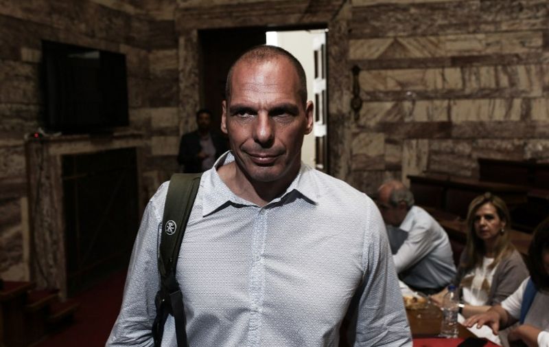 Yanis Varoufakis attends a session of the parliamentary group o SYRIZA, in Athens, Greece, on July 15, 2015. Menelaos Myrillas / SOOC