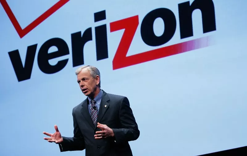 NEW YORK, NY - JANUARY 11: Verizon President and COO Lowell McAdam speaks during the iPhone announcement January 11, 2011 in New York City. In a long-anticipated move, Verizon and Apple have announced that Apple's popular iPhone mobile phone will be offered on a Verizon's phone network.   Chris Hondros/Getty Images/AFP