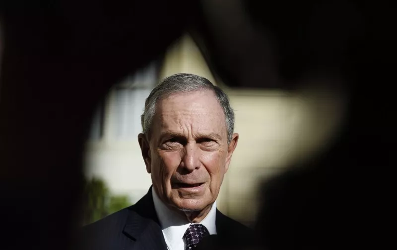 US magnate and philanthropists, and UN Secretary-General's Special Envoy for Cities and Climate Change, Michael Bloomberg, delivers a statement following his meeting with the French president at the Elysee palace on June 30, 2015, in Paris. AFP PHOTO / ALAIN JOCARD / AFP / ALAIN JOCARD