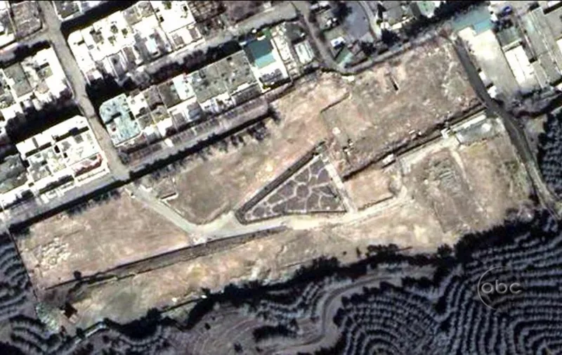 This exclusive satellite photo released 16 June 2004 courtesy of ABC News shows the March 2004 site of where group of buildings beside a military facility in Tehran had existed seven months earlier prior to the destruction of the complex (see accompanying photo). Some US officials believe Iran was working on a nuclear project in the buildings which were removed. Intelligence officials say Iran had a radiation detection machine on the site that may have been sophisticated enough to detect trace amounts of plutonium and enriched uranium -- material used to make nuclear weapons. US officials would not comment on this publicly, but privately officials told ABC News the destruction of the site is taken as evidence Iran may be concealing a nuclear weapons program.  == CREDIT MANDATORY: AFP COURTESY OF ABC NEWS == (Photo by ABC NEWS / AFP)