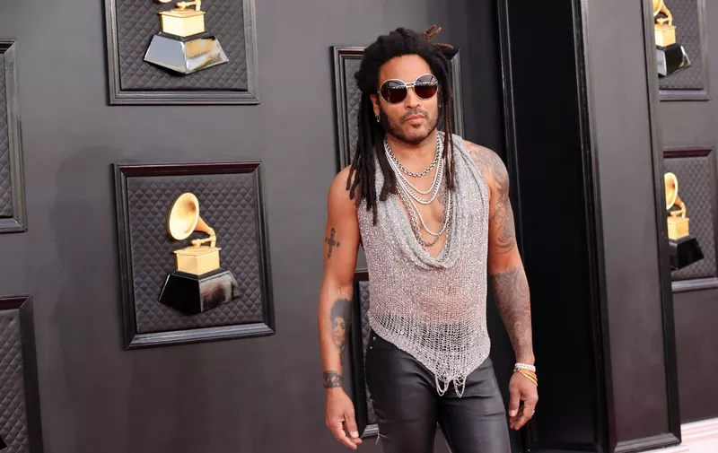 LAS VEGAS, NEVADA - APRIL 03: Lenny Kravitz attends the 64th Annual GRAMMY Awards at MGM Grand Garden Arena on April 03, 2022 in Las Vegas, Nevada.   Amy Sussman/Getty Images/AFP (Photo by Amy Sussman / GETTY IMAGES NORTH AMERICA / Getty Images via AFP)