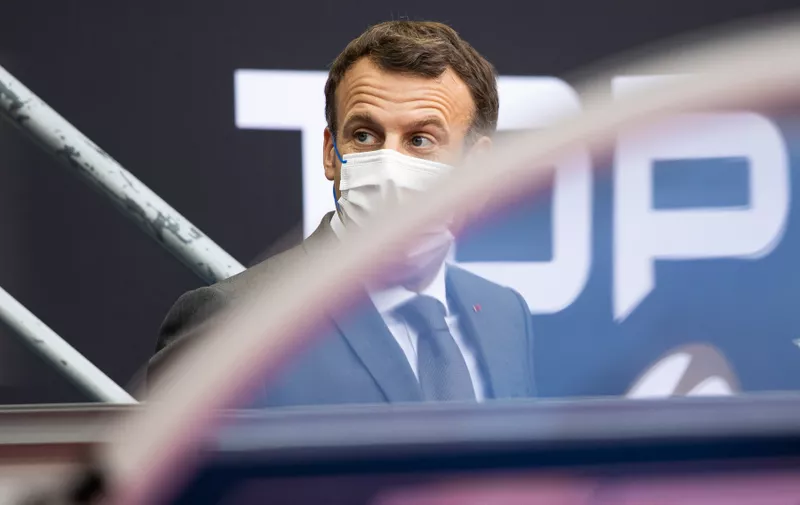 June 25, 2021, Paris, France, France: French President Emmanuel Macron is seen in the stands before the final match of the rugby French championship Top 14 between La Rochelle and Toulouse at the Stade de France.,Image: 617999661, License: Rights-managed, Restrictions: * Belgium, Denmark, France and Germany Out *, Model Release: no, Credit line: Profimedia