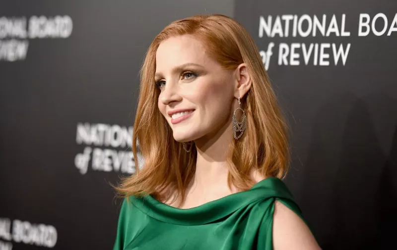 NEW YORK, NY - JANUARY 05: Actress Jessica Chastain attends the 2015 National Board of Review Gala at Cipriani 42nd Street on January 5, 2016 in New York City.   Jamie McCarthy/Getty Images/AFP