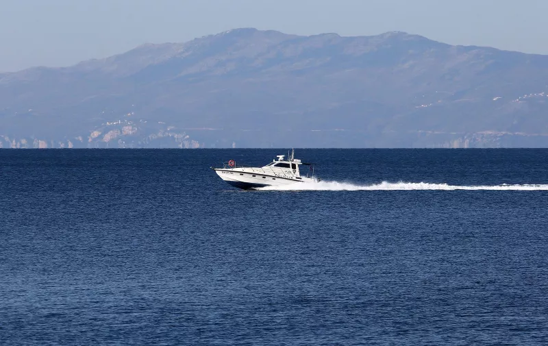 02.04.2020., Rijeka - Gliser pomorske policije na moru u Kvarnerskom zaljevu. IlustracijarPhoto:Goran Kovacic/PIXSELL