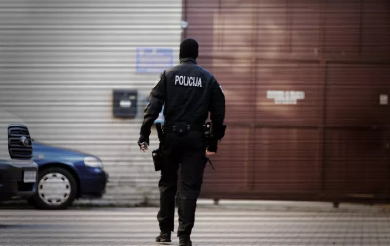 08.03.2018.,  Rijeka - Privodjenje  osumnjicenih za krijumcarenje kokaina  na Zupanijski sud. 
Photo: Goran Kovacic/PIXSELL