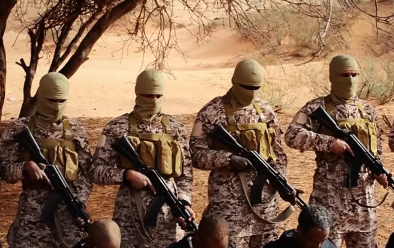 An image grab taken on April 19, 2015 from a video reportedly released by the Islamic State (IS) group through Al-Furqan Media, one of the Jihadist platforms used by the militant organisation on the web, purportedly shows men described as Ethiopian Christians captured in Libya kneeling on the ground in front of masked militants before [&hellip;]