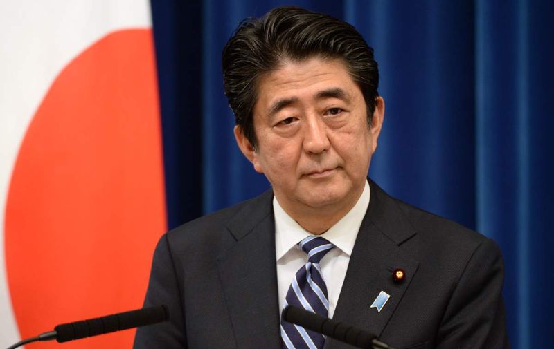 Japan&#8217;s Prime Minister Shinzo Abe delivers a speech during a press conference at his official residence in Tokyo on May 15, 2014. Abe set out his case for beefing up pacifist Japan&#8217;s rules of engagement, in a controversial move he hopes will allow its armed forces to enter battle in defence of allies. AFP PHOTO [&hellip;]