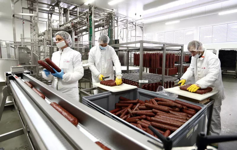 05.02.2014., Vrbovec - Pogon mesne industrije PIK Vrbovec,  vodece  mesne kompanije u Hrvatskoj i regiji."nPhoto: Davor Puklavec/PIXSELL