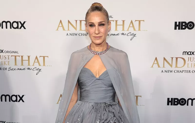 NEW YORK, NEW YORK - DECEMBER 08: Sarah Jessica Parker attends HBO Max's premiere of "And Just Like That" at Museum of Modern Art on December 08, 2021 in New York City.   Dimitrios Kambouris/Getty Images/AFP (Photo by Dimitrios Kambouris / GETTY IMAGES NORTH AMERICA / Getty Images via AFP)