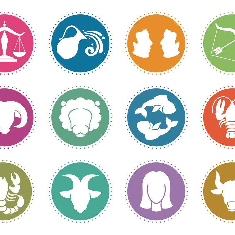 Horoscope zodiac vector signs. Astrology symbols set scorpio and gemini, aquarius and libra, capricorn and pisces illustration