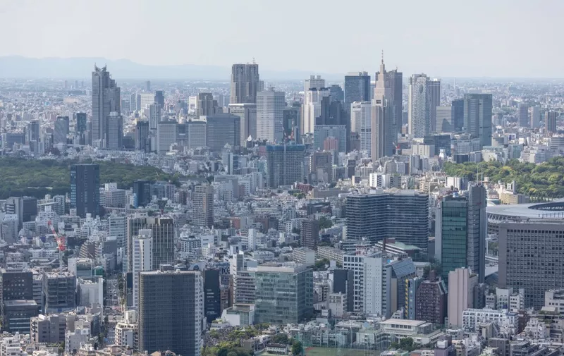 Shinjuku skyline. Tokyo, May 3, 2022. - 20220503_PD19211 (Photo by Stanislav Kogiku / APA-PictureDesk / APA-PictureDesk via AFP)
