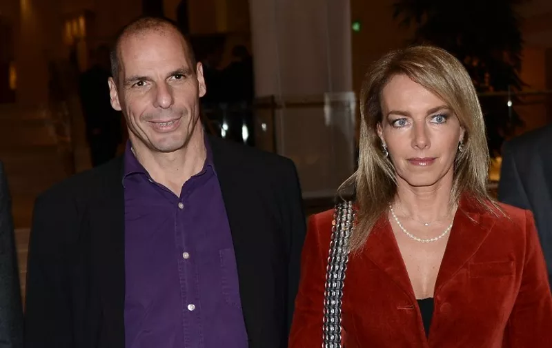 Yanis Varoufakis, Minister of Finance and his wife Danai Stratou at the 130 anniversary of the Greek French Chamber of Commerce and Industry on March 4, 2015 in Athens Hilton Hotel. Special Guest and keynote speaker was Yanis Varoufakis, the Greek Minister of Finance
(Photo by Wassilios Aswestopoulos/NurPhoto)