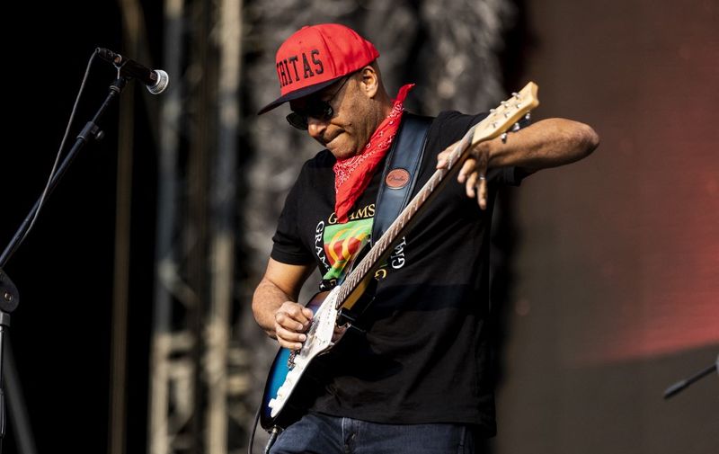 FLORENCE, ITALY - JUNE 17:  Tom Morello performs at Firenze Rocks 2023 on June 17, 2023 in Florence, Italy. (Photo by Roberto Finizio/NurPhoto) (Photo by Roberto Finizio / NurPhoto / NurPhoto via AFP)