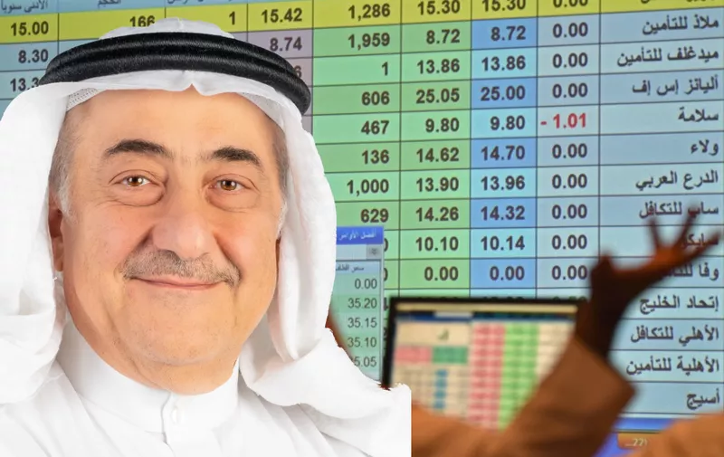 A Saudi broker monitors the stock market at the Arab National Bank in the Saudi capital Riyadh on December 11, 2019. - Saudi Aramco's shares soared on their debut on the domestic stock exchange Wednesday, becoming the world's biggest listed company worth $1.88 trillion after a record-breaking IPO. Aramco had priced the initial public offering at 32 riyals ($8.53) per share, raising $25.6 billion and eclipsing Alibaba's $25 billion IPO of 2014 to become the world's largest. (Photo by Fayez Nureldine / AFP)