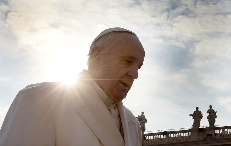Pope Francis attends the weekly general audience in Saint Peter's square at the Vatican on January 27, 2016., Image: 350966361, License: Rights-managed, Restrictions: , Model Release: no, Credit line: Profimedia, AKG