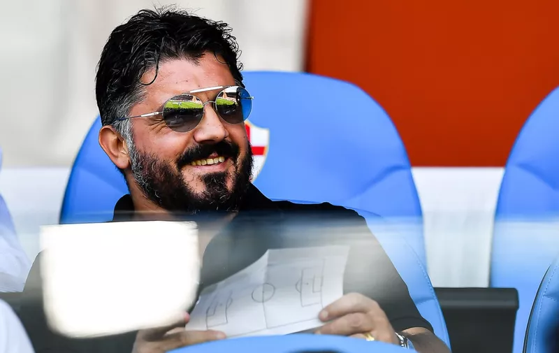 GENOA, ITALY - SEPTEMBER 15: Gennaro Gattuso former coach of Milan before the Serie A match between Genoa CFC and Atalanta BC at Stadio Luigi Ferraris on September 15, 2019 in Genoa, Italy. (Photo by Paolo Rattini/Getty Images)