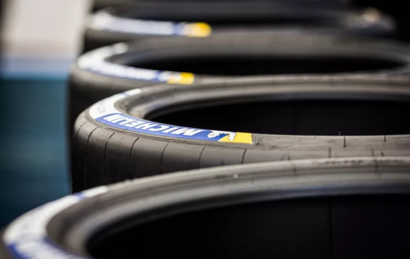 Michelin pneus, tyres, tyre, illustration during the 11th round of the Clio Cup Europe 2022, from September 8 to 1 on the Red Bull Ring in Spielberg, Austria - Photo Clément Luck / DPPI (Photo by CLEMENT LUCK / Clément Luck / DPPI / DPPI via AFP)