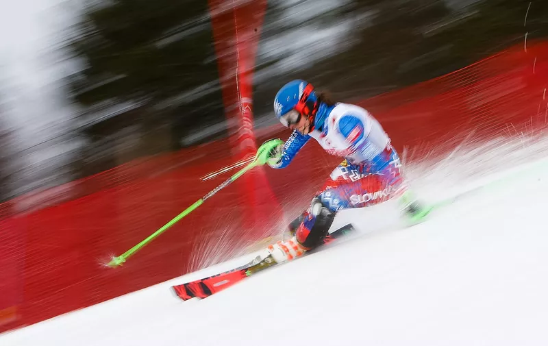 ARE, SWEDEN - FEBRUARY 16: Petra Vlhova of Slovakia competes during the FIS World Ski Championships Women's Slalom on February 16, 2019 in Are Sweden. (Photo by Alexis Boichard/Agence Zoom/Getty Images)