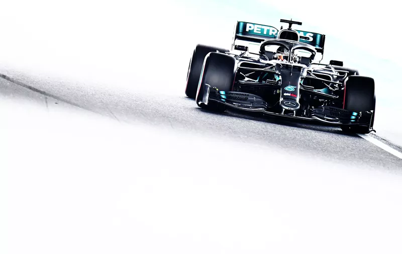 SUZUKA, JAPAN - OCTOBER 11: Lewis Hamilton of Great Britain driving the (44) Mercedes AMG Petronas F1 Team Mercedes W10 on track during practice for the F1 Grand Prix of Japan at Suzuka Circuit on October 11, 2019 in Suzuka, Japan. (Photo by Clive Mason/Getty Images)