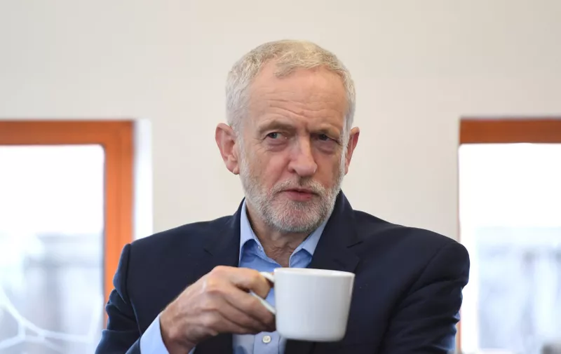 Labour leader Jeremy Corbyn during a visit to Derbyshire to discuss cuts to bus services., Image: 411440528, License: Rights-managed, Restrictions: , Model Release: no, Credit line: Profimedia, Press Association