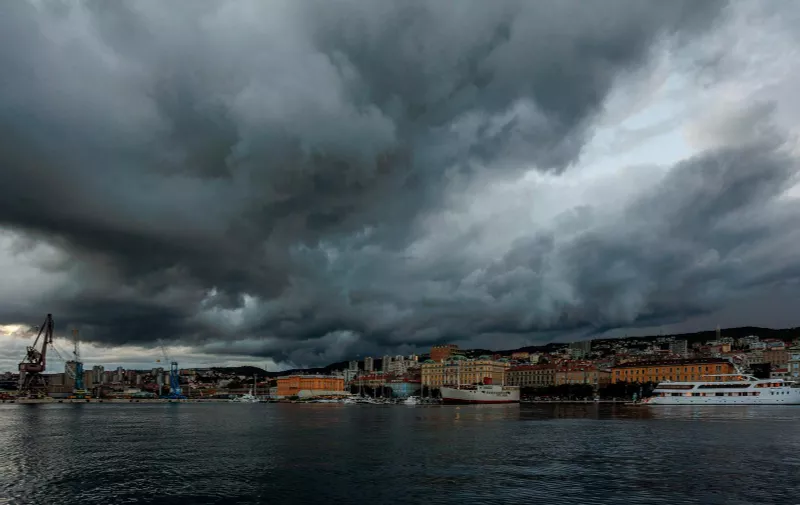 29.8.2023., Rijeka - Tmurni oblaci nad Rijekom. Photo: Nel Pavletic/PIXSELL