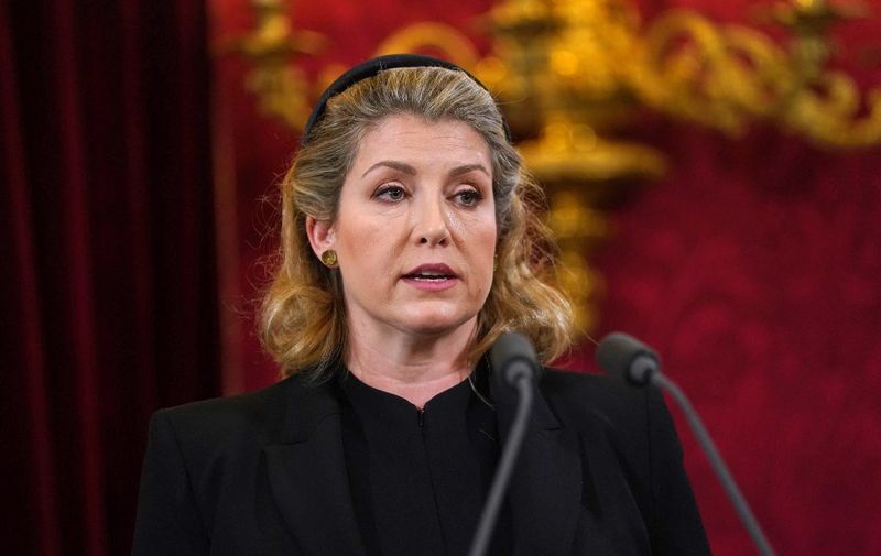 Lord President of the Council Penny Mordaunt speaks during a meeting of the Accession Council inside St James's Palace in London on September 10, 2022, to proclaim Britain's King Charles III as the new King. - Britain's Charles III was officially proclaimed King in a ceremony on Saturday, a day after he vowed in his first speech to mourning subjects that he would emulate his "darling mama", Queen Elizabeth II who died on September 8. (Photo by Victoria Jones / POOL / AFP)