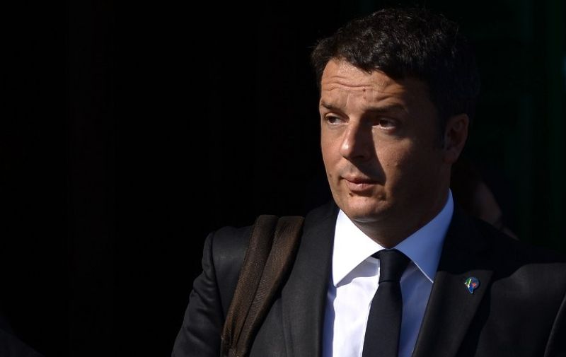 Italy's Prime minister Matteo Renzi attends the European Union - Africa Summit on Migration at the Meditterranean Conference Center, on November 12, 2015 in La Valletta. EU leaders attending a summit with their African counterparts today approved a 1.8-billion-euro trust fund for Africa aimed at tackling the root causes of mass migration to Europe. AFP PHOTO / FILIPPO MONTEFORTE / AFP / FILIPPO MONTEFORTE