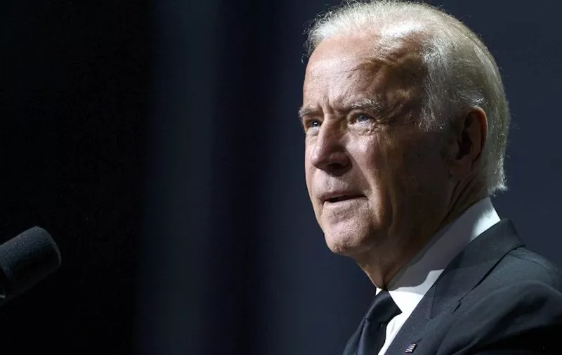 WASHINGTON, DC - OCTOBER 03: Vice President Joe Biden speaks during the 19th Annual HRC National Dinner at Walter E. Washington Convention Center on October 3, 2015 in Washington, DC.   Leigh Vogel/Getty Images/AFP