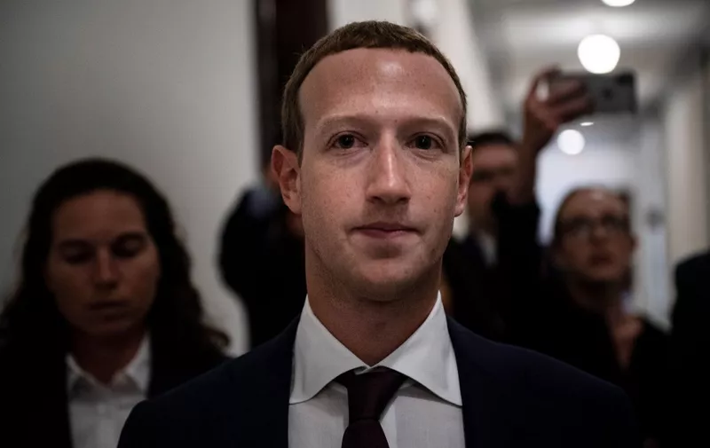 Facebook CEO Mark Zuckerberg walks to meetings for technology regulations and social media issues on September 19, 2019, in Capitol Hill, Washington, DC. (Photo by Brendan Smialowski / AFP)
