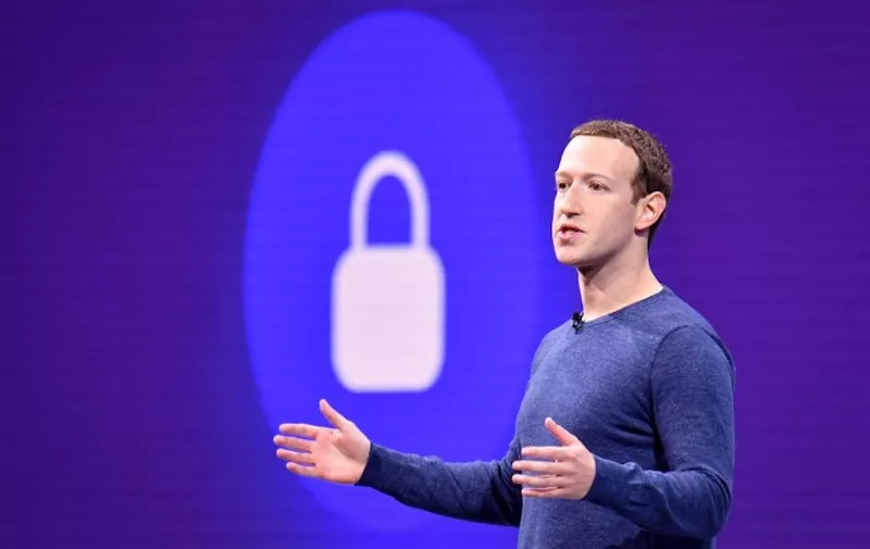 (FILES) In this file photo taken on May 1, 2018 Facebook CEO Mark Zuckerberg speaks during the annual F8 summit at the San Jose McEnery Convention Center in San Jose, California. - Facebook is shifting its focus to become "a privacy-focused messaging and social networking platform," chief executive Mark Zuckerberg said on March 6, 2019 in outlining a broad vision for transforming the online giant. Zuckerberg said on his Facebook page the social network will be less of "the digital equivalent of a town square" because  "people increasingly also want to connect privately in the digital equivalent of the living room." (Photo by JOSH EDELSON / AFP)