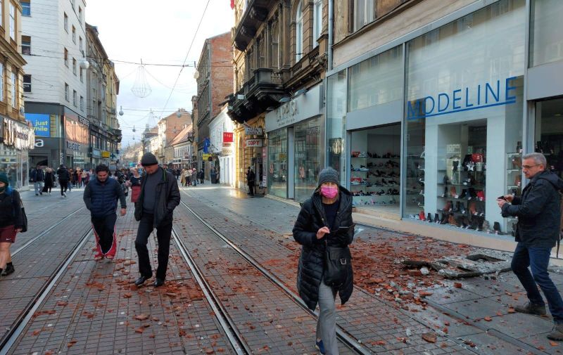 29.12.2020., Zagreb - Centar grada nakon potresa koji je ponovni ucinio veliku stetu. Photo: Jurica Galoic/PIXSELL