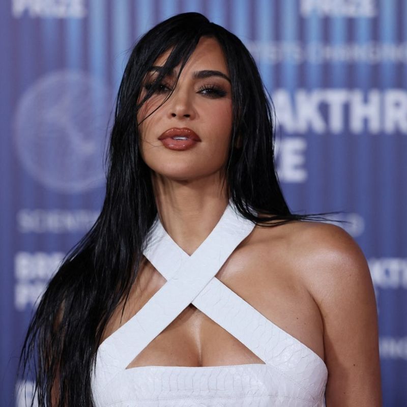 US socialite Kim Kardashian arrives at the Tenth Breakthrough Prize Ceremony at the Academy Museum of Motion Pictures in Los Angeles, California, on April 13, 2024. (Photo by ETIENNE LAURENT / AFP)