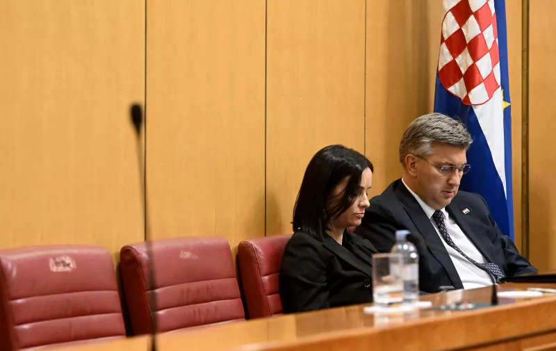 15.11.2023., Zagreb - U saboru rasprava o povjerenju ministrici Mariji Vuckovic.  Photo: Marko Lukunic/PIXSELL