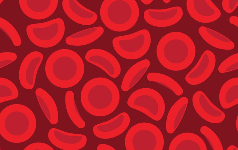 Blood Cells in a repeat pattern - Vector illustration